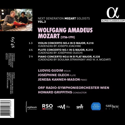 Howard Griffiths, ORF Radio Symphonieorchester Wien - Mozart: Violin Concerto No. 4 KV 218, Piano Concerto No. 6 KV 238 & Flute Concerto No. 1 KV 313 (2022) [Hi-Res]