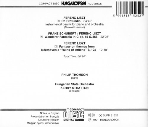 Philip Thomson, Hungarian State Orchestra, Kerry Stratton - Liszt: De profundis / Schubert-Liszt: Wanderer-Fantasia (1991) CD-Rip