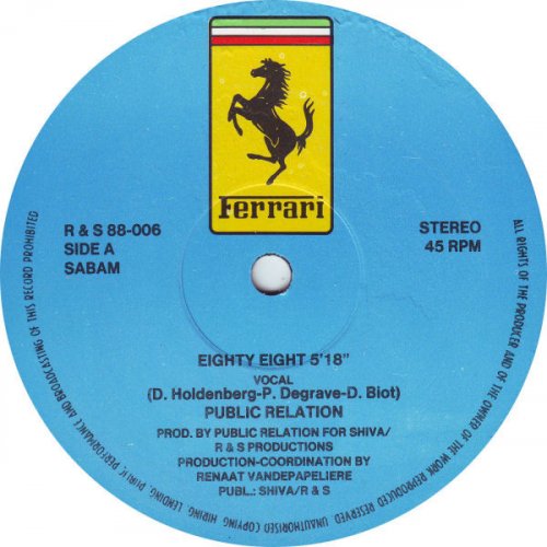 Public Relation - Eighty Eight (1988) {Vinyl, 12''} [.flac 24bit/44.1kHz]