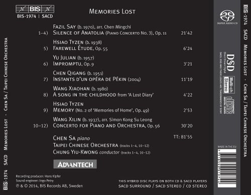 Chen Sa, Taipei Chinese Orchestra, Chung Yiu-Kwong - Memories Lost (2015)