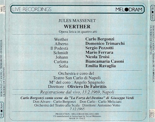 Oliviero De Fabritiis - Massenet: Werther (1969) [2CD]