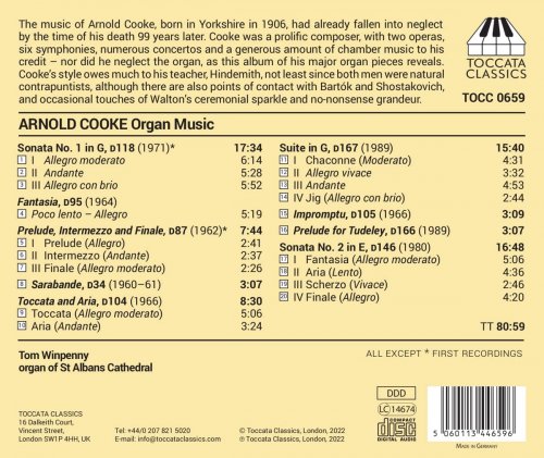 Tom Winpenny - Cooke: Organ Music (2022) [Hi-Res]
