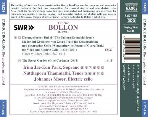 Johannes Moser, Nutthaporn Thammathi, Irina Jae-Eun Park - Bollon: The Unborn Grandchildren & The Secret Garden of the Cordania (2022) [Hi-Res]