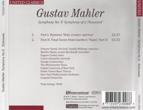 Leopold Stokowski -  Mahler: Symphony No.8 Symphony of a Thousand (2013)