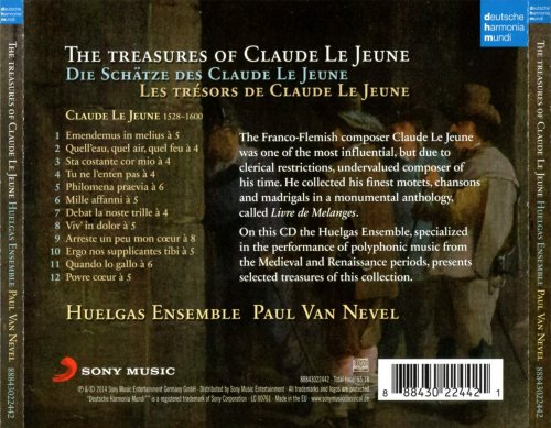 Huelgas Ensemble, Paul Van Nevel - The Treasures of Claude Le Jeune (2014) [Hi-Res]