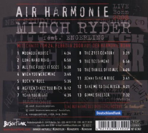 Mitch Ryder - Air Harmonie-Live In Bonn 2008 (2009)