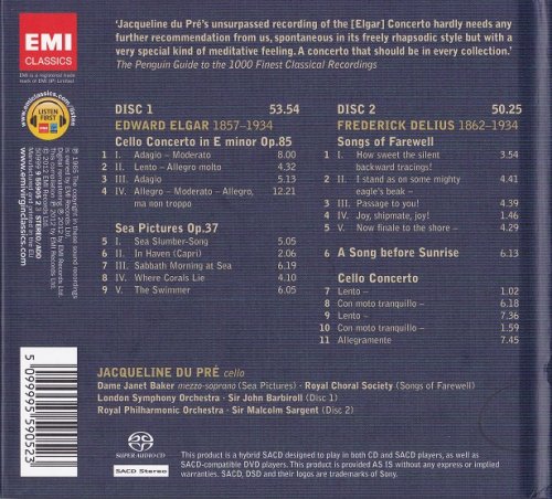 Jacqueline du Pré - Elgar, Delius: Cello Concertos (1965) [2012 DSD Signature Collection Series]