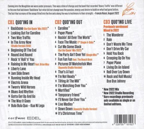 Status Quo - Quo'ing In: The Best Of The Noughties (2022) [3CD]