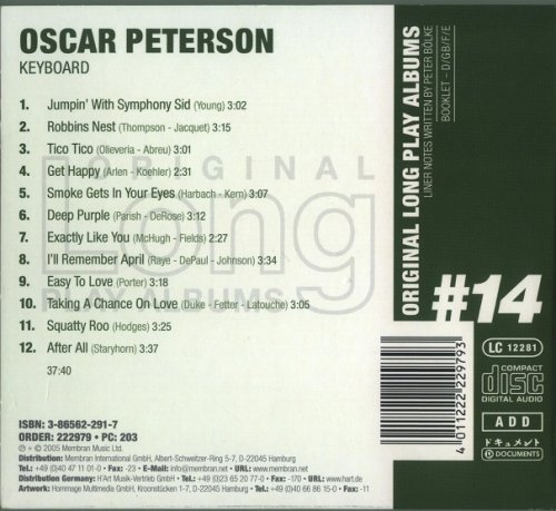Oscar Peterson - Keyboard (2005) [Original Long Play Albums]