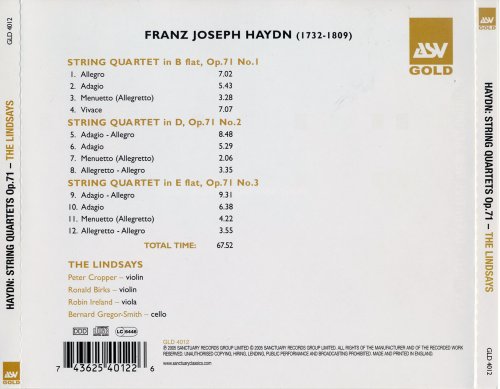 The Lindsays - Haydn: String Quartets Op. 71 (2005)