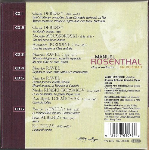 Manuel Rosenthal - Chef D'orchestre...Un Portrait (2004) [6CD Box Set]