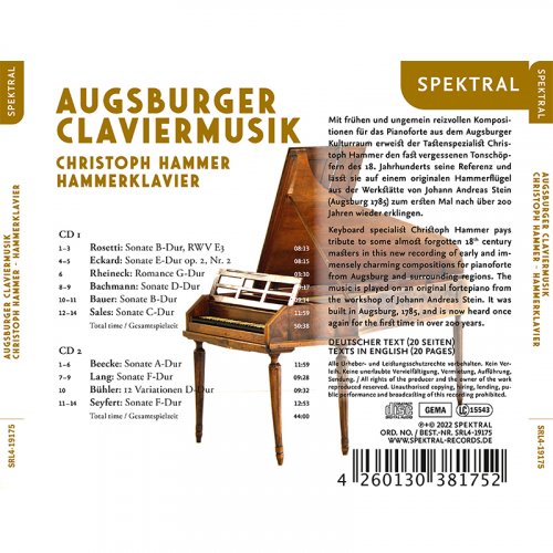 Christoph Hammer - Augsburger Claviermusik (2023) [Hi-Res]