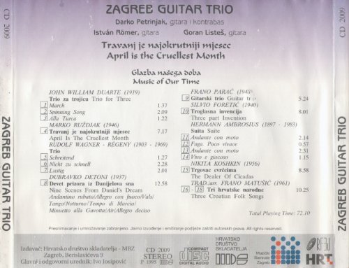 Zagreb Guitar Trio - April is the Cruellest Month (1995)