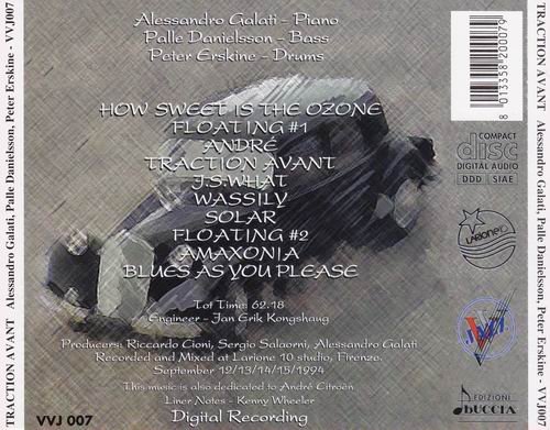 Alessandro Galati - Traction Avant (1995) CD Rip