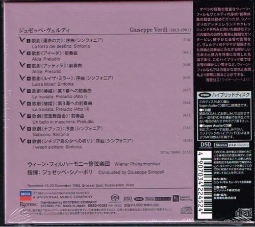 Giuseppe Sinopoli - Verdi: Overtures (1983) [2022 SACD]