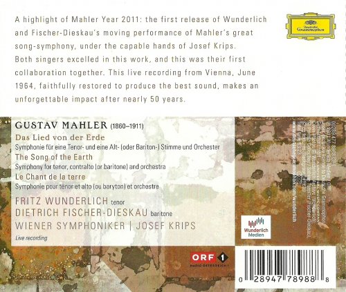 Fritz Wunderlich, Dietrich Fischer-Dieskau, Josef Krips - Mahler: Das Lied von der Erde (2011)