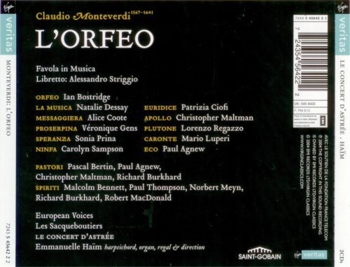 Ian Bostridge, Patrizia Ciofi, Natalie Dessay, Veronique Gens, Sonia Prina, Emmanuelle Haim - Monteverdi: L'Orfeo (2004)