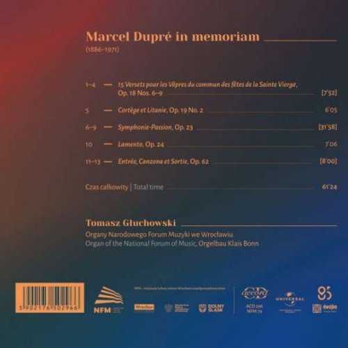Tomasz Głuchowski - Dupré: In memoriam (2023) [Hi-Res]