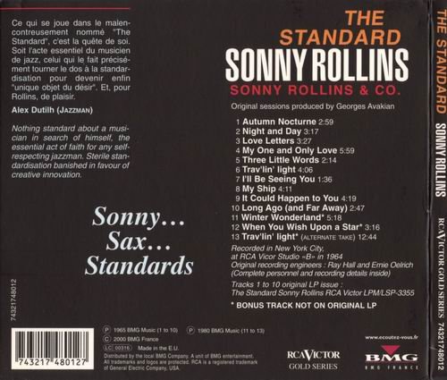 Sonny Rollins - The Standard Sonny Rollins (1965) 320 kbps+CD Rip