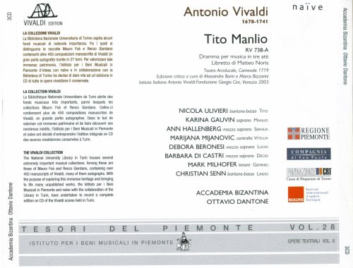 Nicola Ulivieri, Karina Gauvin, Ann Hallenberg, Ottavio Dantone - Vivaldi: Tito Manlio (2005)