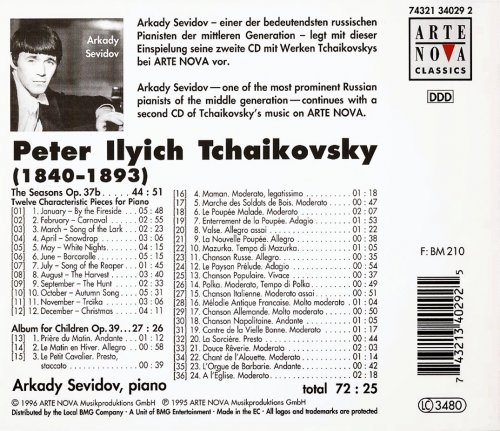 Arkady Sevidov - Tchaikovsky: The Seasons, Album for Children (1996)