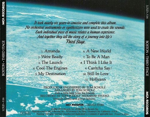 Boston - Third Stage (1986) [Jараnеsе Еditiоn]