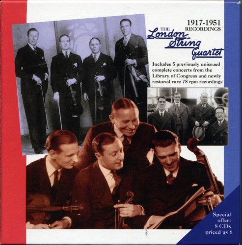 The London String Quartet - 1917-1951 Recordings (2011) [8CD Box Set]
