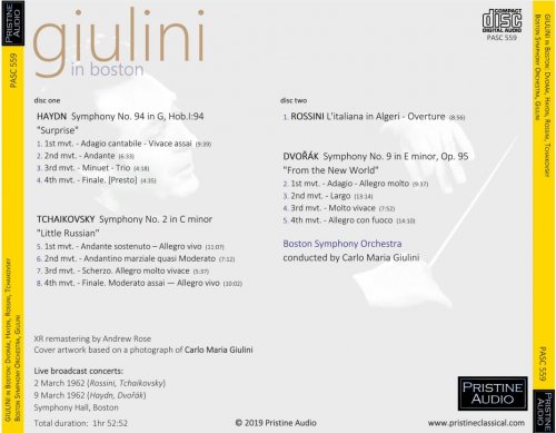 Carlo Maria Giulini - Giulini in Boston (1962) [2019] Hi-Res