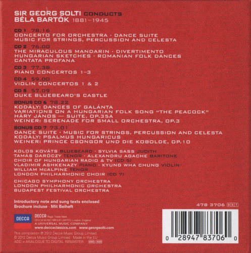Sir Georg Solti - Bartok: Orchestral Works (7CD) (2012) CD-Rip