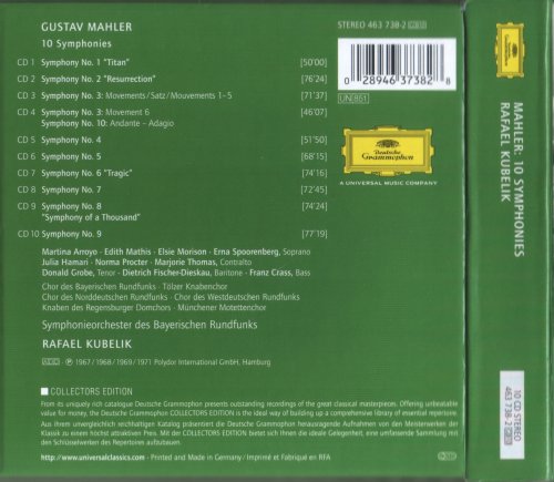 Rafael Kubelik - Mahler: 10 Symphonies (2000)