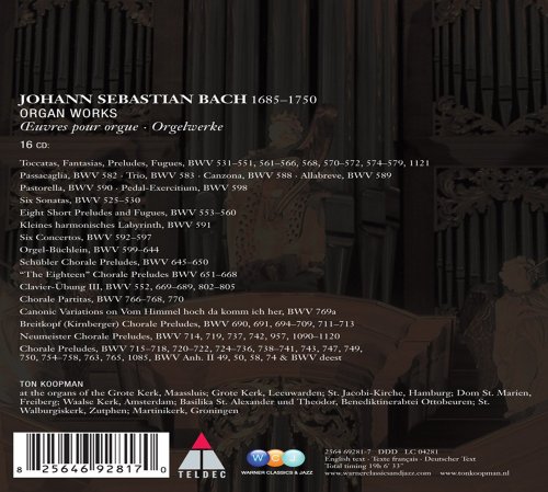 Ton Koopman - Bach: Organ Works (2009) [16CD Box Set]