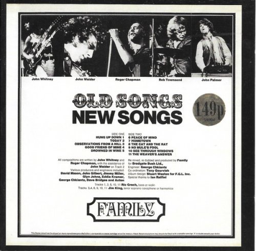 Family - Old Songs, New Songs (Reissue) (1971/2006)