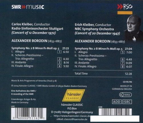 Carlos Kleiber & Erich Kleiber - Borodin: Symphony 2 (2004)