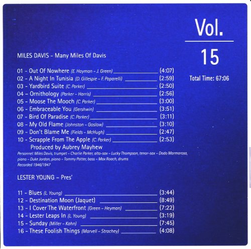 Miles Davis, Lester Young - Many Miles Of Davis / Pres’ (2012) [Charlie Parker Records]