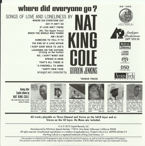 Nat King Cole - Where Did Everyone Go (1963) [2010 SACD]