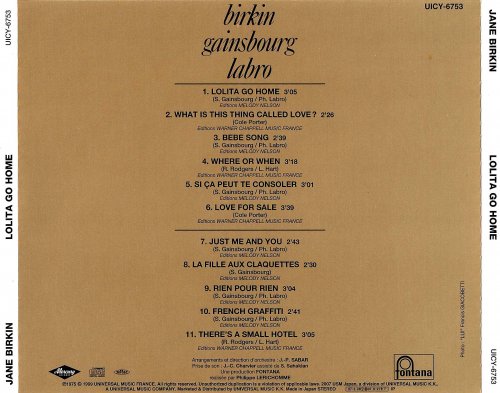 Jane Birkin - Lolita Go Home (1975) [2007]