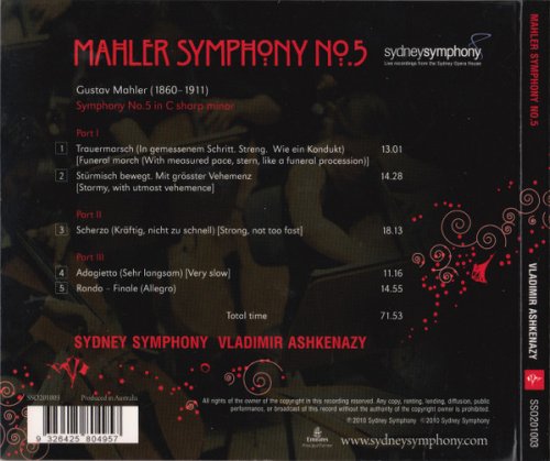 Vladimir Ashkenazy - Mahler: Symphony No.5 (2010)