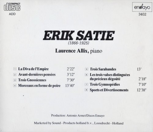 Laurence Allix - Satie: Piano music (2003)