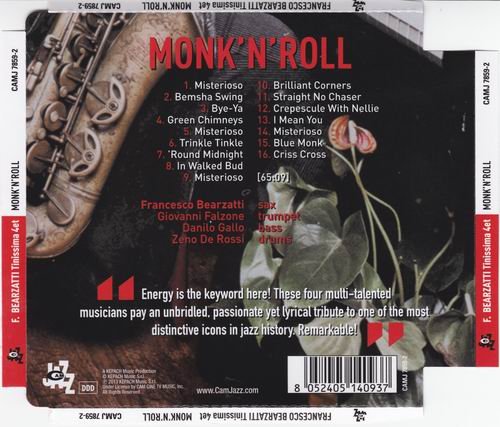 Francesco Bearzatti Tinissima 4et - Monk'N'Roll (2013)
