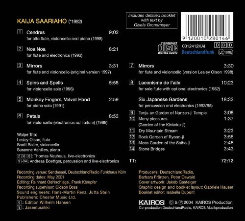 Wolpe Trio - Kaija Saariaho: Chamber Music (2004) CD-Rip