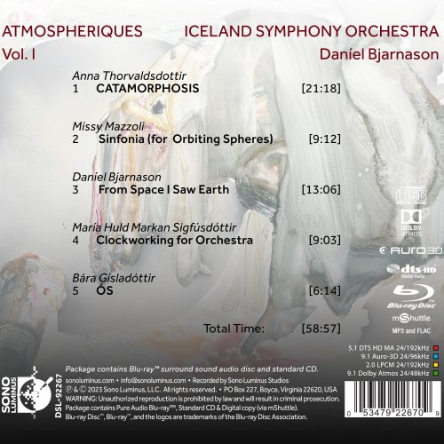 Iceland Symphony Orchestra, Daníel Bjarnason - ATMOSPHERIQUES Vol. I (2023) [Hi-Res]
