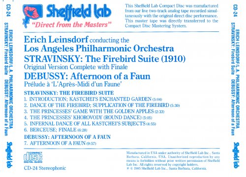 Erich Leinsdorf - Stravinsky, Debussy: The Firebird Suite / Afternoon of a Faun (1985)