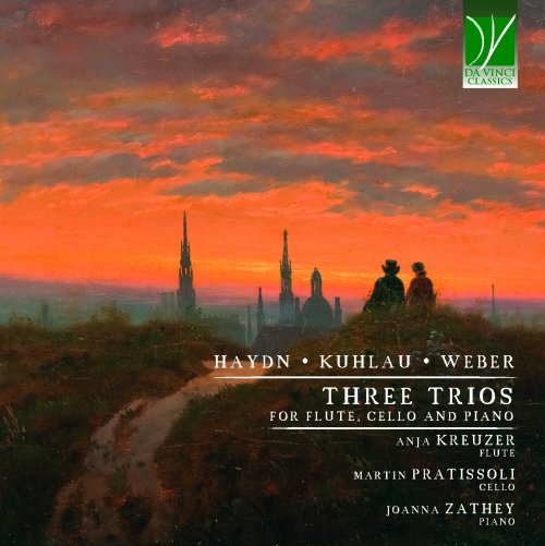 Anja Kreuzer, Martin Pratissoli, Joanna Zathey - Haydn, Kuhlau, Weber: Three Trios (For Flute, Cello and Piano) (2023)