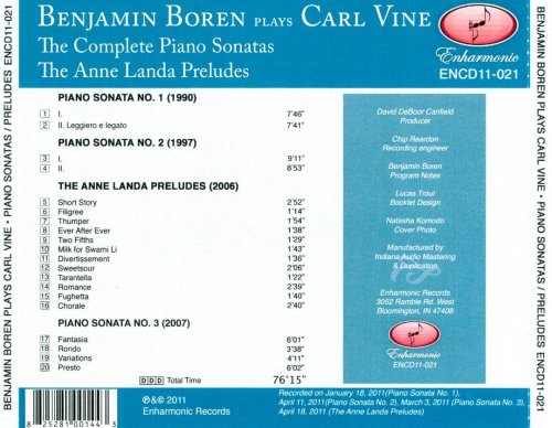 Benjamin Boren - Benjamin Boren plays Carl Vine (2011) CD-Rip