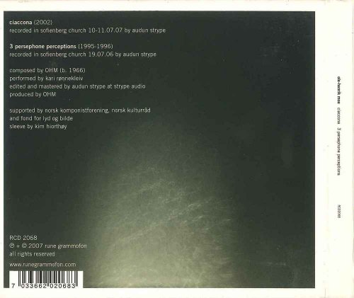 Kari Rønnekleiv - Ole-Henrik Moe: Ciaccona, 3 Persephone Perceptions (2007) CD-Rip