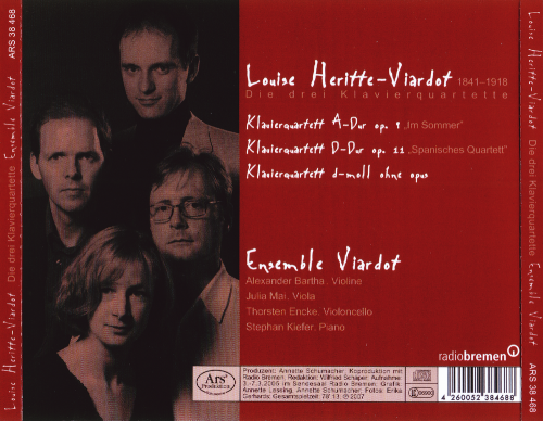 Ensemble Viardot - Louise Heritte-Viardot: Die Drei Klavierquartette (2008) CD-Rip