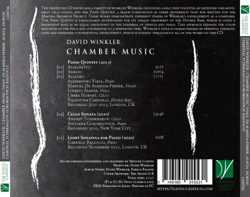 Various Artists - Winkler: Chamber Music (Piano Quintet, Cello Sonata, Light Sonatina for Piano) (2023)