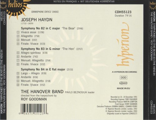 Roy Goodman - Haydn: Symphonies Nos. 82-84 (1991) [2003]