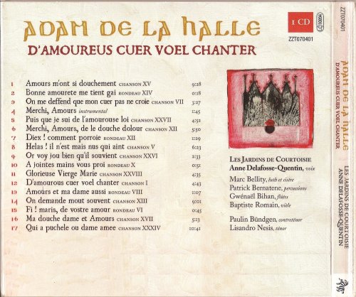 Les Jardins de Courtoisie - Adam de la Halle: D'Amoureus Cuer Voel Chanter (2006) CD-Rip