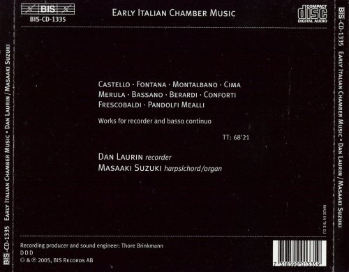 Dan Laurin, Masaaki Suzuki - Early Italian Chamber Music (2005) CD-Rip